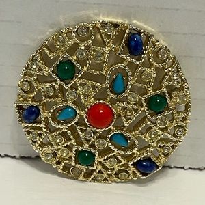 Vintage Glam Brooche Pin Emmuns signed pin Art Deco